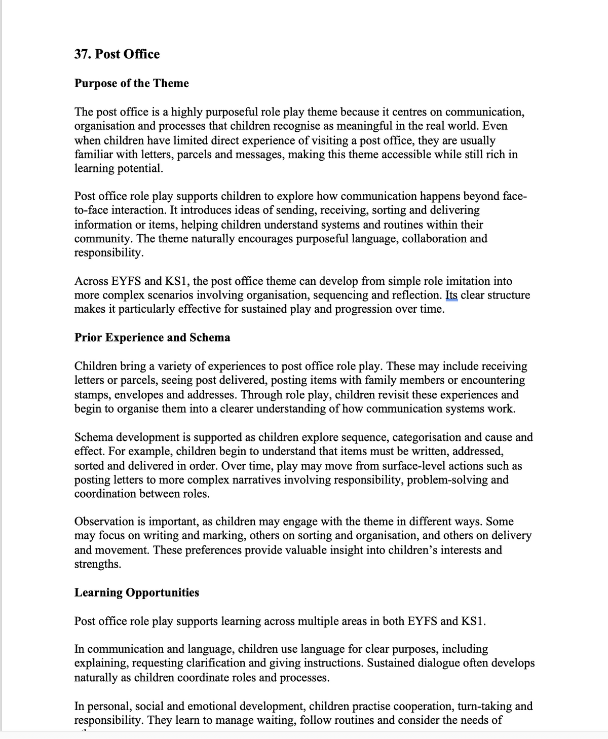 Purposeful Role Play in EYFS & KS1
Theory, Research and Practical Classroom Application