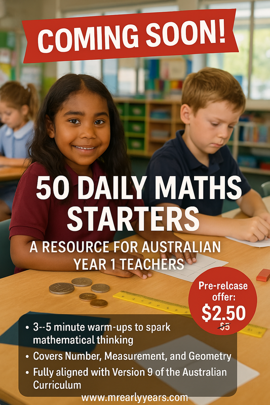 50 Daily Maths Starters: A Resource for Australian Year 1 Teachers