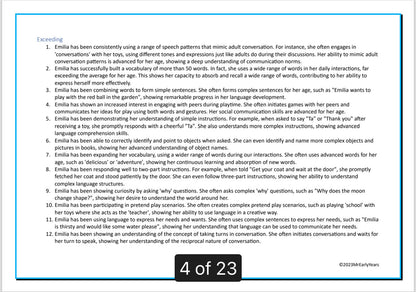 2-Year Progress Check Report Writing Statements (Pack 1 & 2 Bundle)
