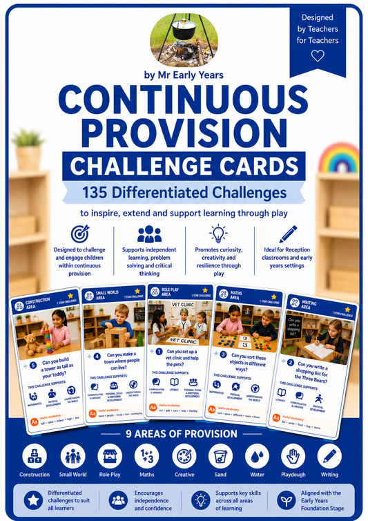 Continuous Provision Challenge Cards – EYFS / Reception (Sep 2026 Version)