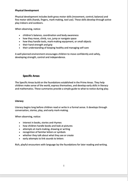 The Little Learners Assessment & Reporting Bundle
(Observation Pack + End of Reception Report Writing Statements)