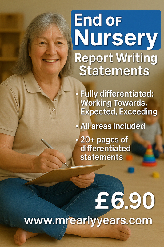 End of Nursery Report Writing Statements