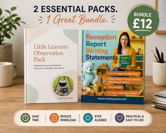 The Little Learners Assessment & Reporting Bundle
(Observation Pack + End of Reception Report Writing Statements)