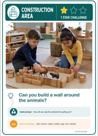 Nursery Continuous Provision Challenge Cards