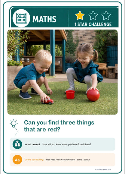 Nursery Continuous Provision Challenge Cards
