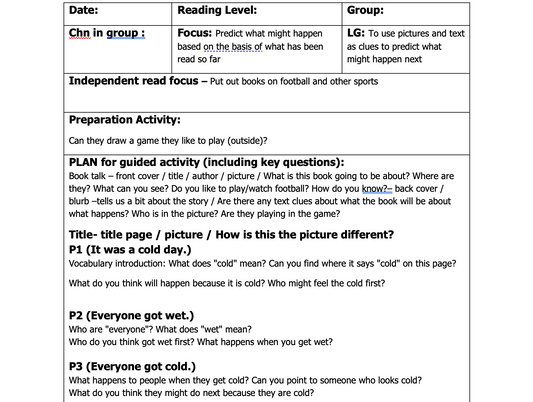 Guided reading 'Goal!' (Pink)