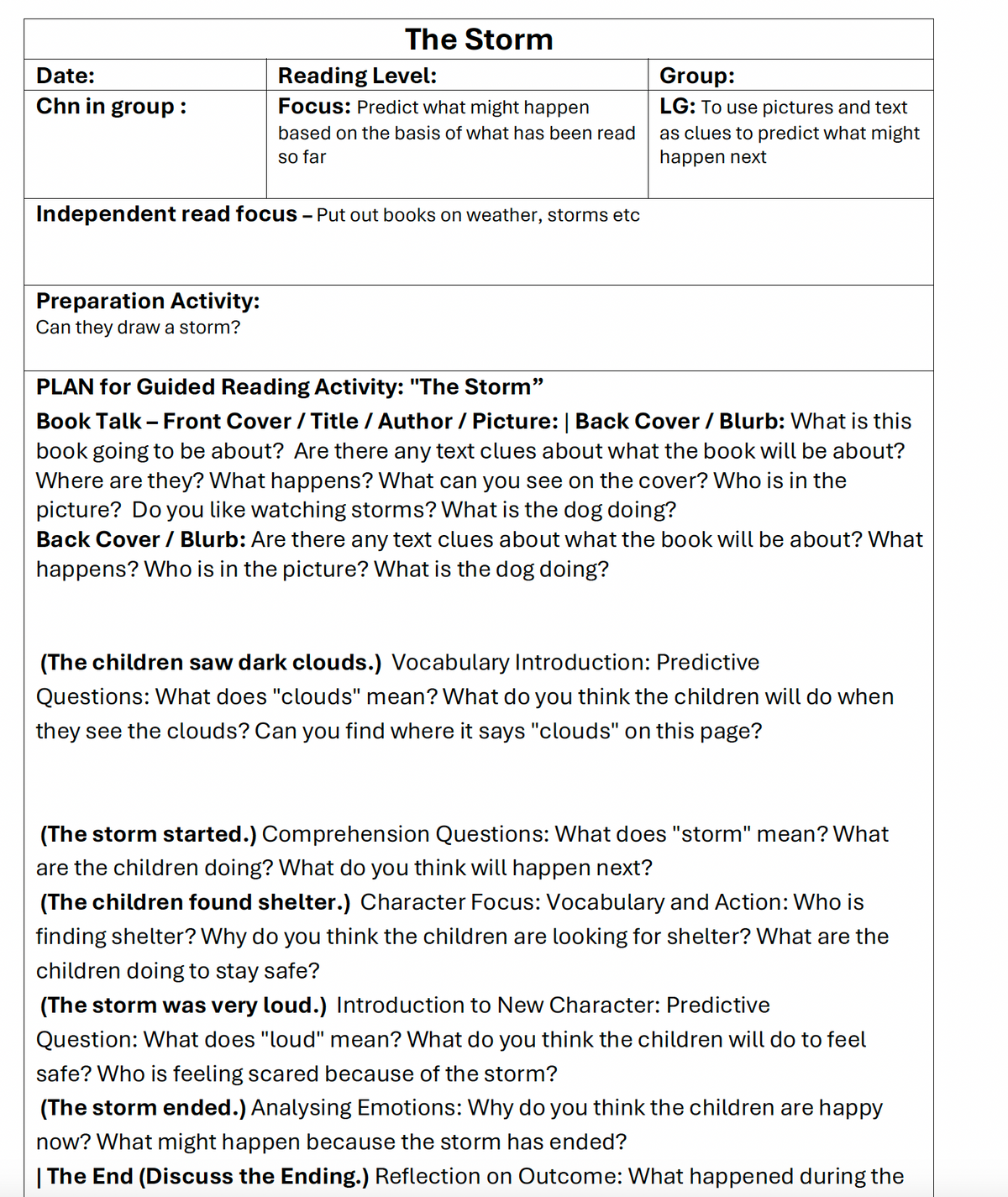 35 Guided Reading Activity Packs (including pre & post read ideas)