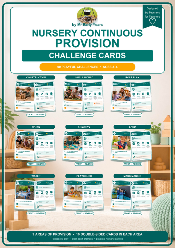 Nursery Continuous Provision Challenge Cards