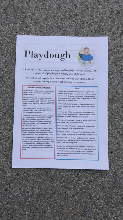 Early Years Maths and Fine Motor Development ideas with Playdough