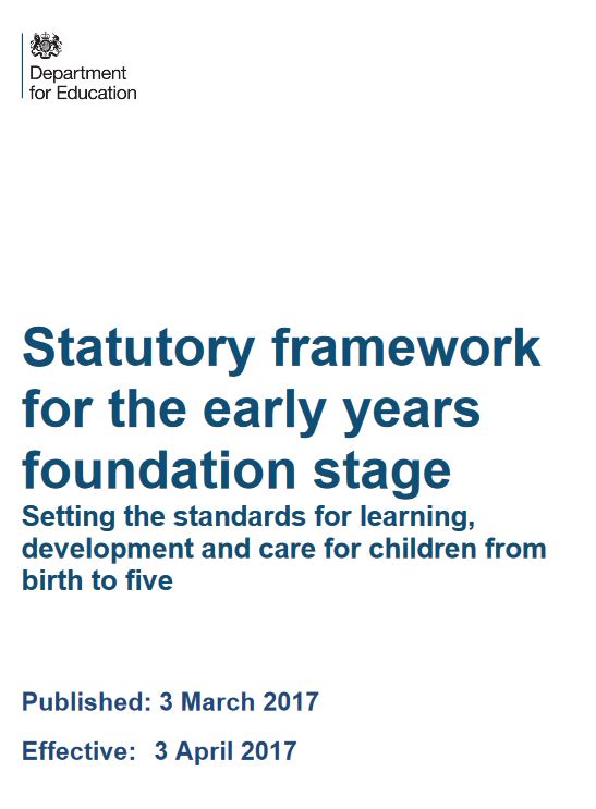 Statutory framework for the early years foundation stage