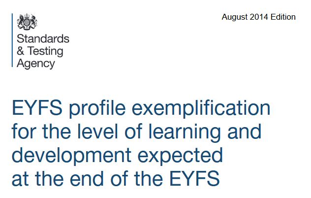 Early years foundation stage profile: exemplification materials