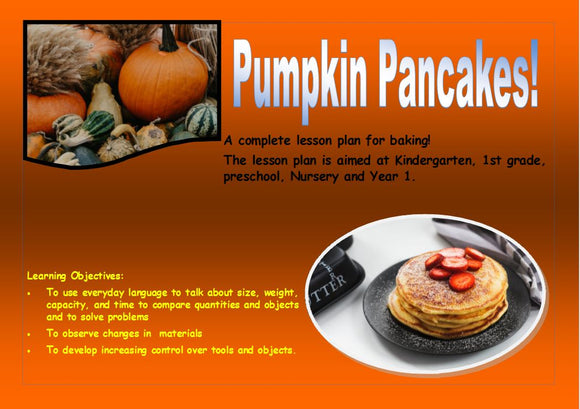 Halloween:  Pumpkin Pancakes (Lesson Pan including Powerpoint)