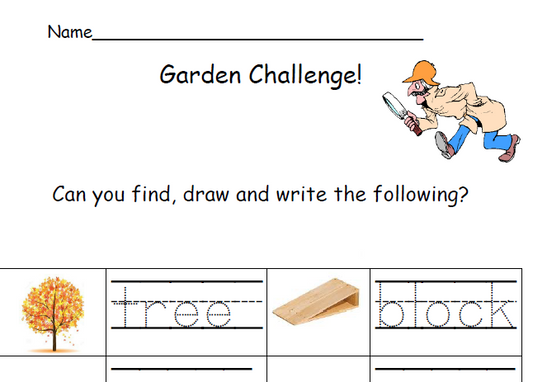Outdoor Writing Challenge 1