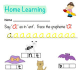 Phonics: Letters and Sounds Activity Sheet (Bundle) s, a, t, p, i, n