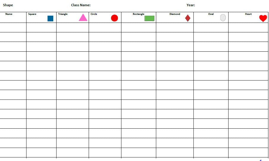 Shape Assessment – Mr Early Years