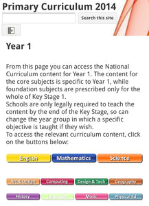 Primary Curriculum 2014+ for Year 1-6