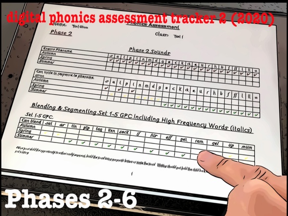 Digital Phonics Assessment Tracker 2 (2020) Whole School Licence