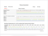 Digital Phonics Assessment Tracker 3 (4-Term Entry) Phase 2,3 & 4