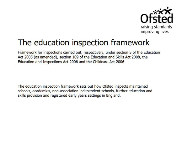 Ofsted Education Inspection Framework 2019